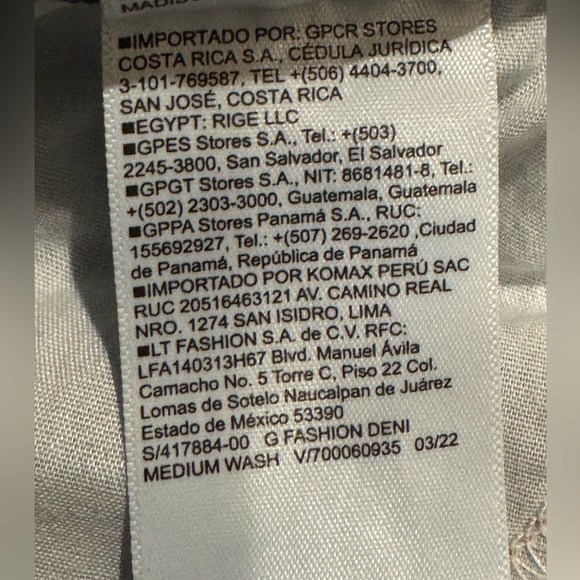 Old Navy Blue Denim Mini Skirt girls sz 5 - Picture 5 of 5